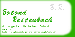 botond reitenbach business card